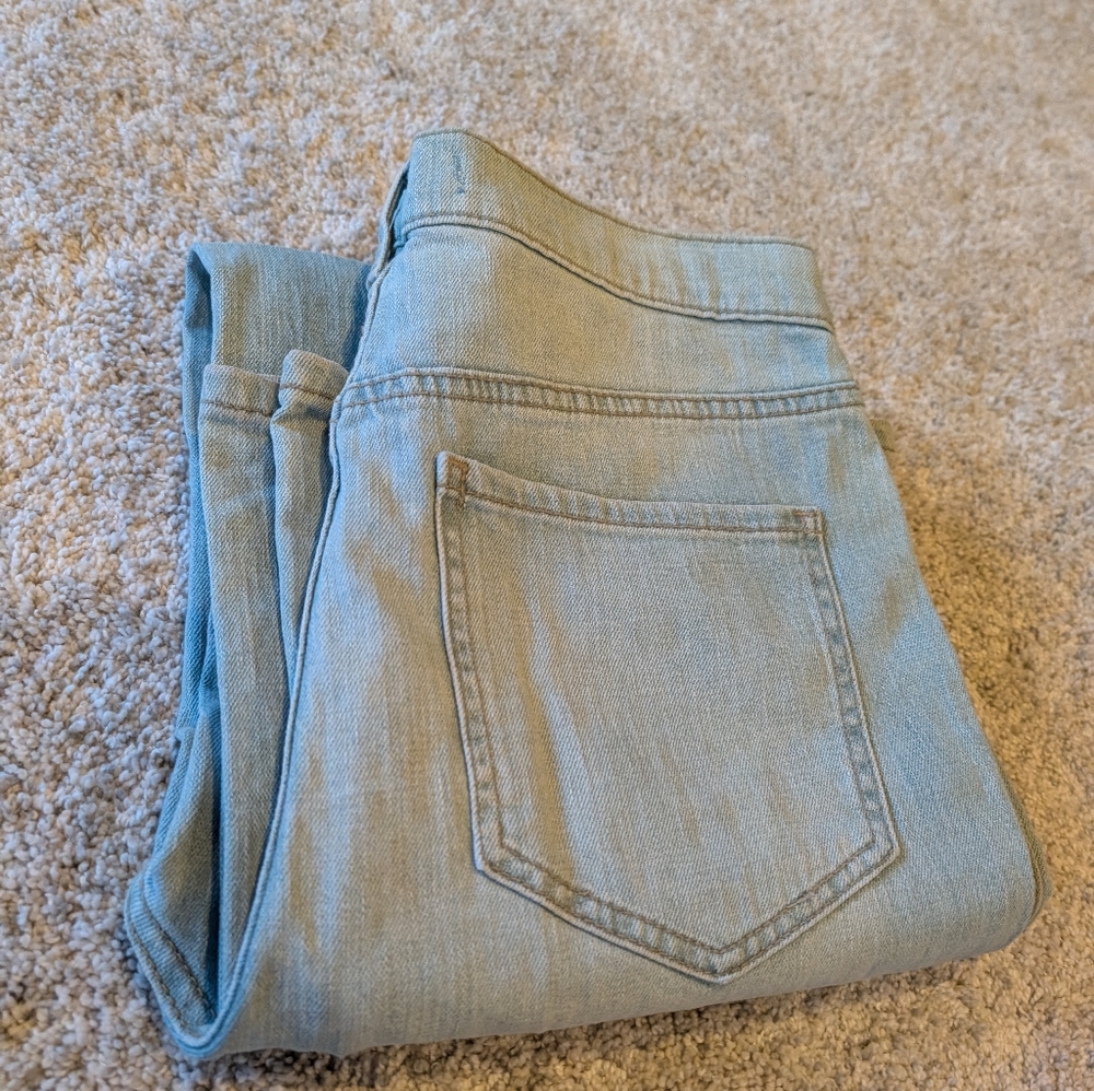 Free People Straight Leg High Waist Jeans size 29